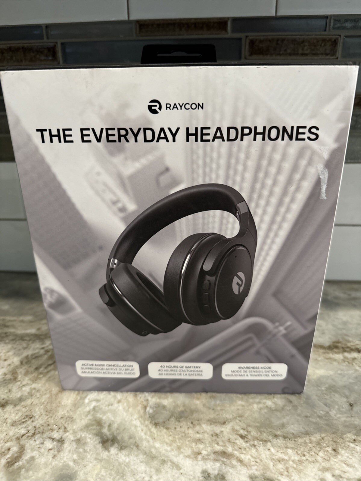 Raycon RBH820-BLA The Everyday Headphones Noise Cancelling Over Ear Black