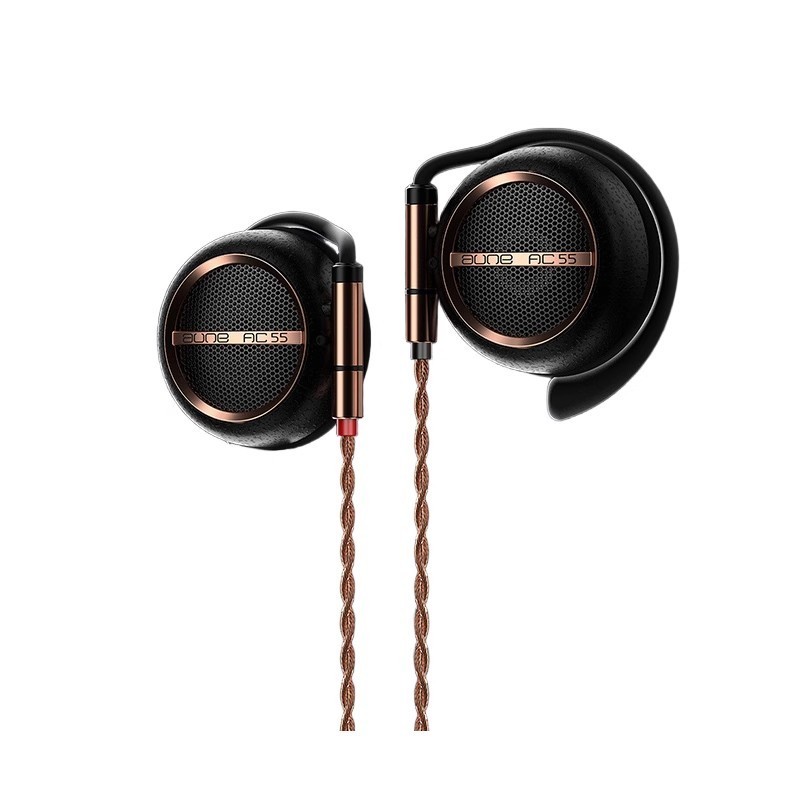 Aune AC55 Stereo 3.5mm/4.4mm Clip-on Hifi Earphones Interchangeable Cable