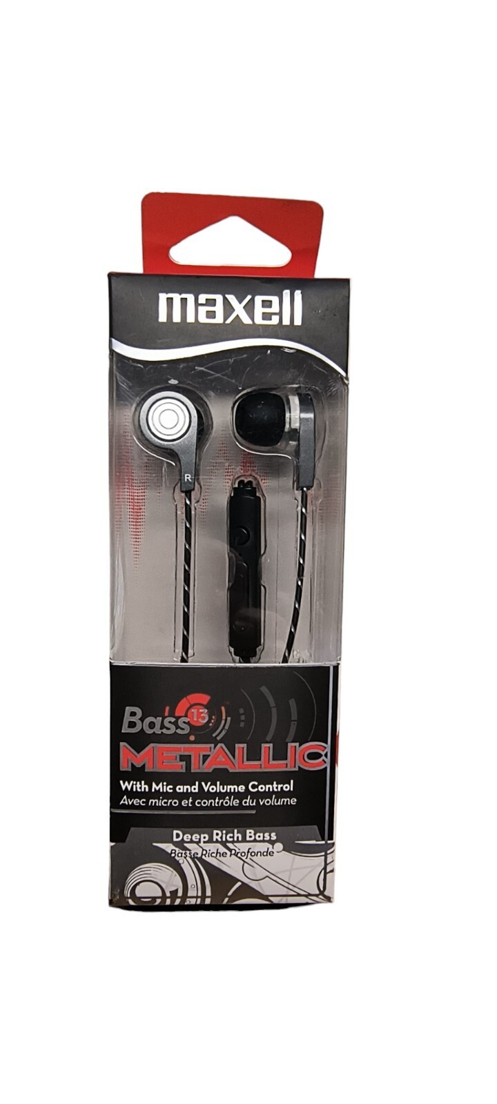 Maxwell Bass13 Metalic Earbuds/ Earphones With Mic& Volume Control