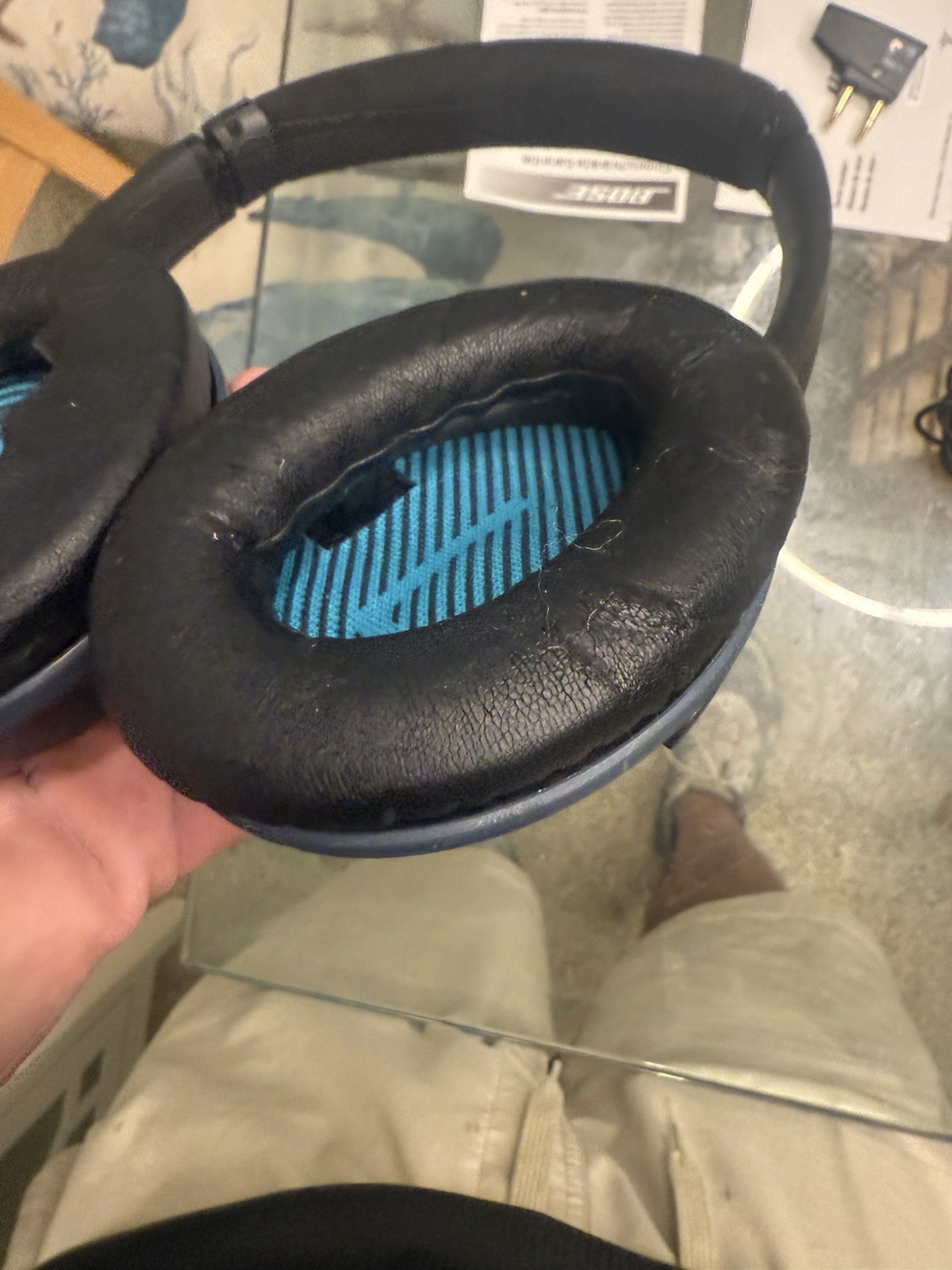 Bose QuietComfort 25 Acoustic Noise Cancelling Headphones Black with Case (A)