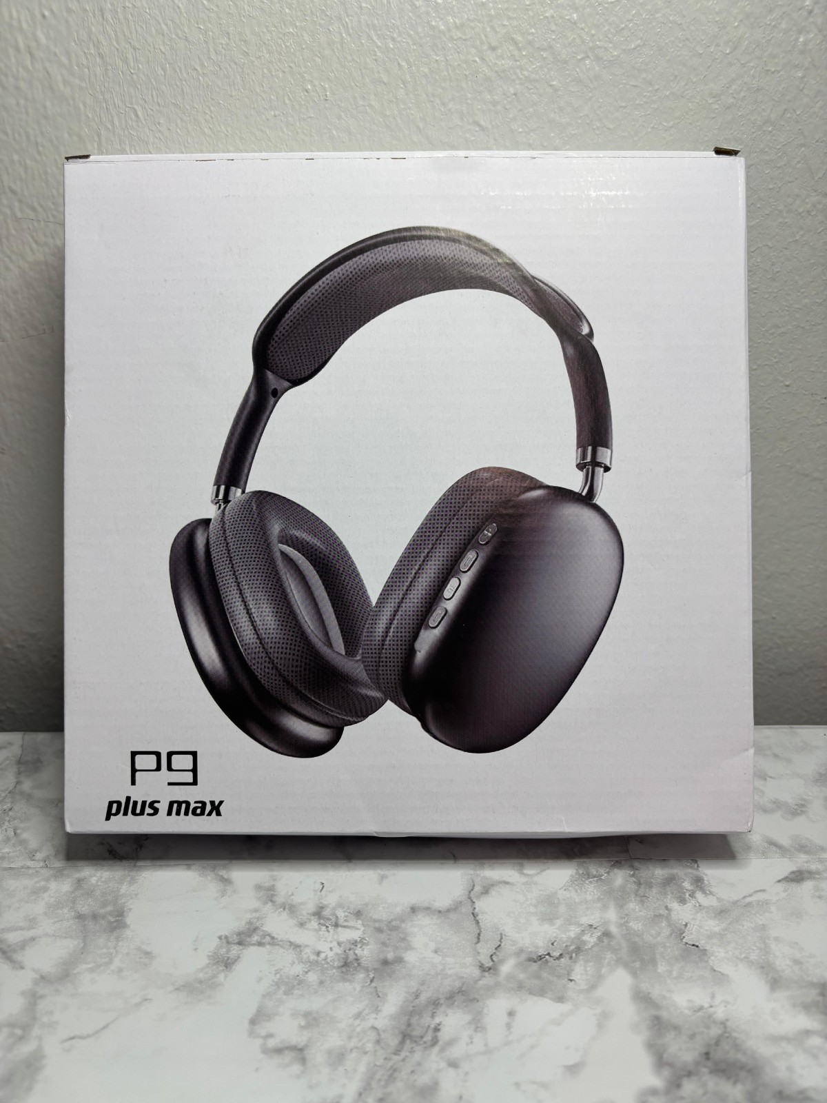 P9 Plus Max Over-Ear Headband Double Ear-Cup Headphones Black New In The Box