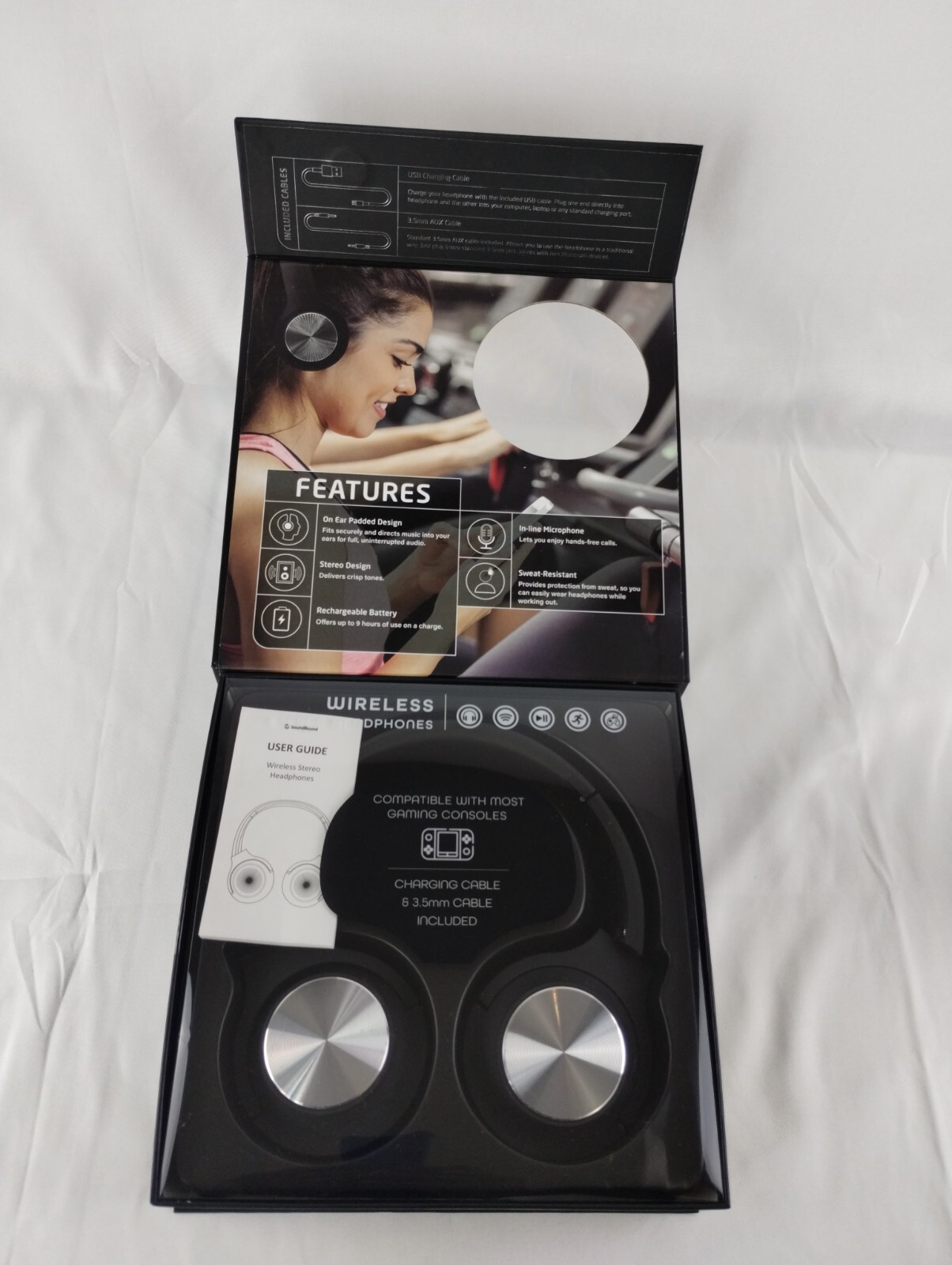 Wireless Stereo Over-Ear Headphones Compatible With Most Gaming Controls.