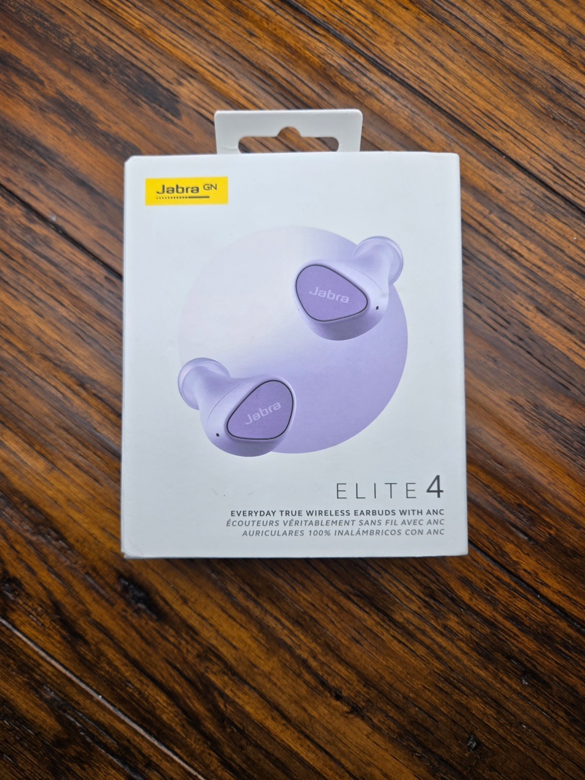 Jabra Elite 4 True Wireless In-Ear Active Noise Cancelling Earbuds ANC Lilac