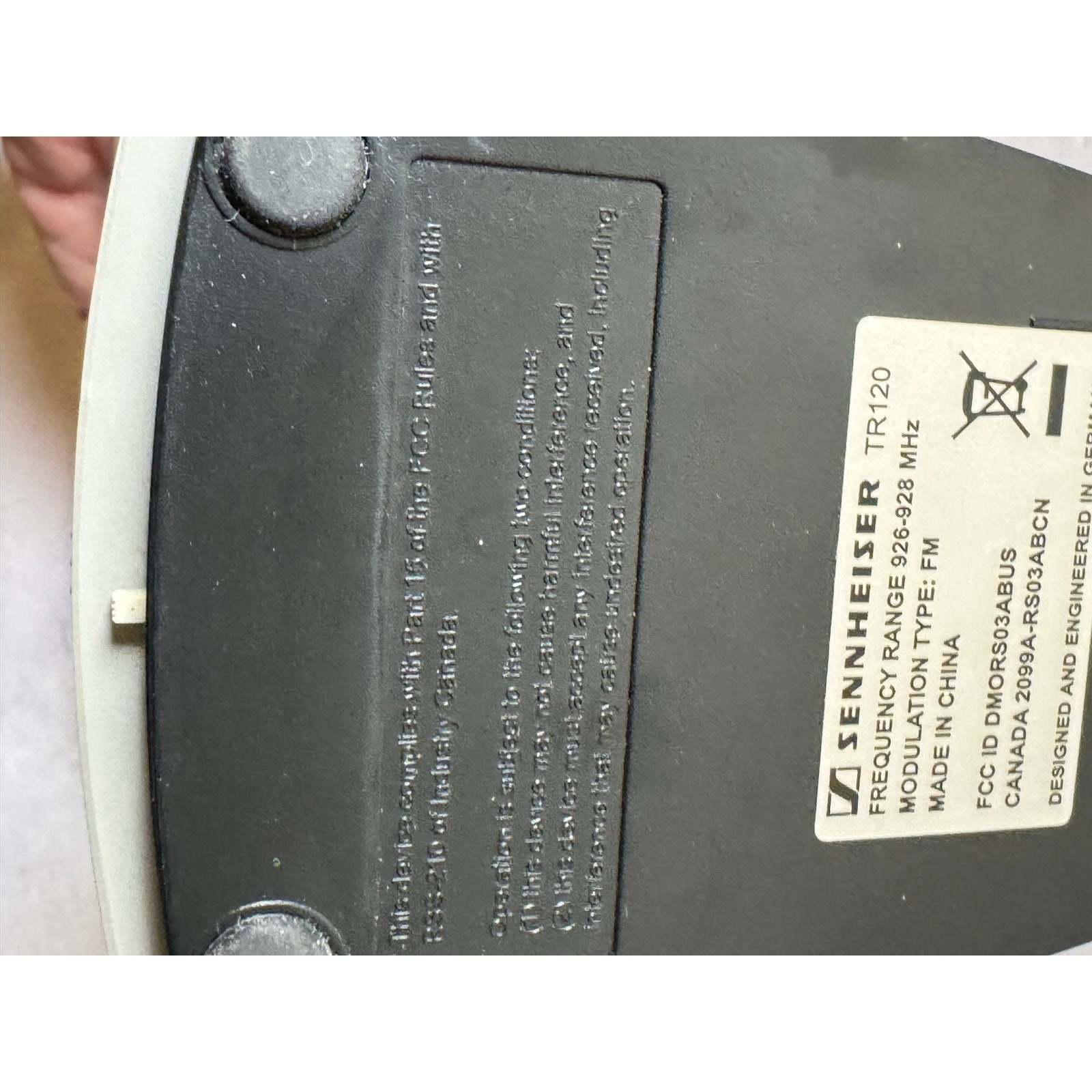 Sennheiser TR120 Wireless Base Only for Parts or Repair See Description