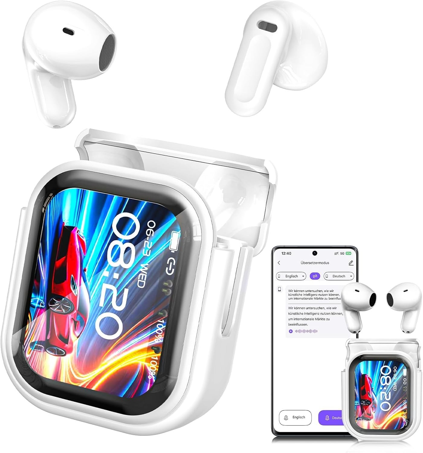 Auriculares De Traducción en Tiempo Real Traductor AI 135 Idiomas Audifonos 2025