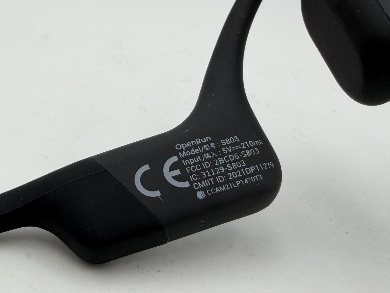Shokz OpenRun Wireless Bone Conduction Headphones – Black (S803BK)