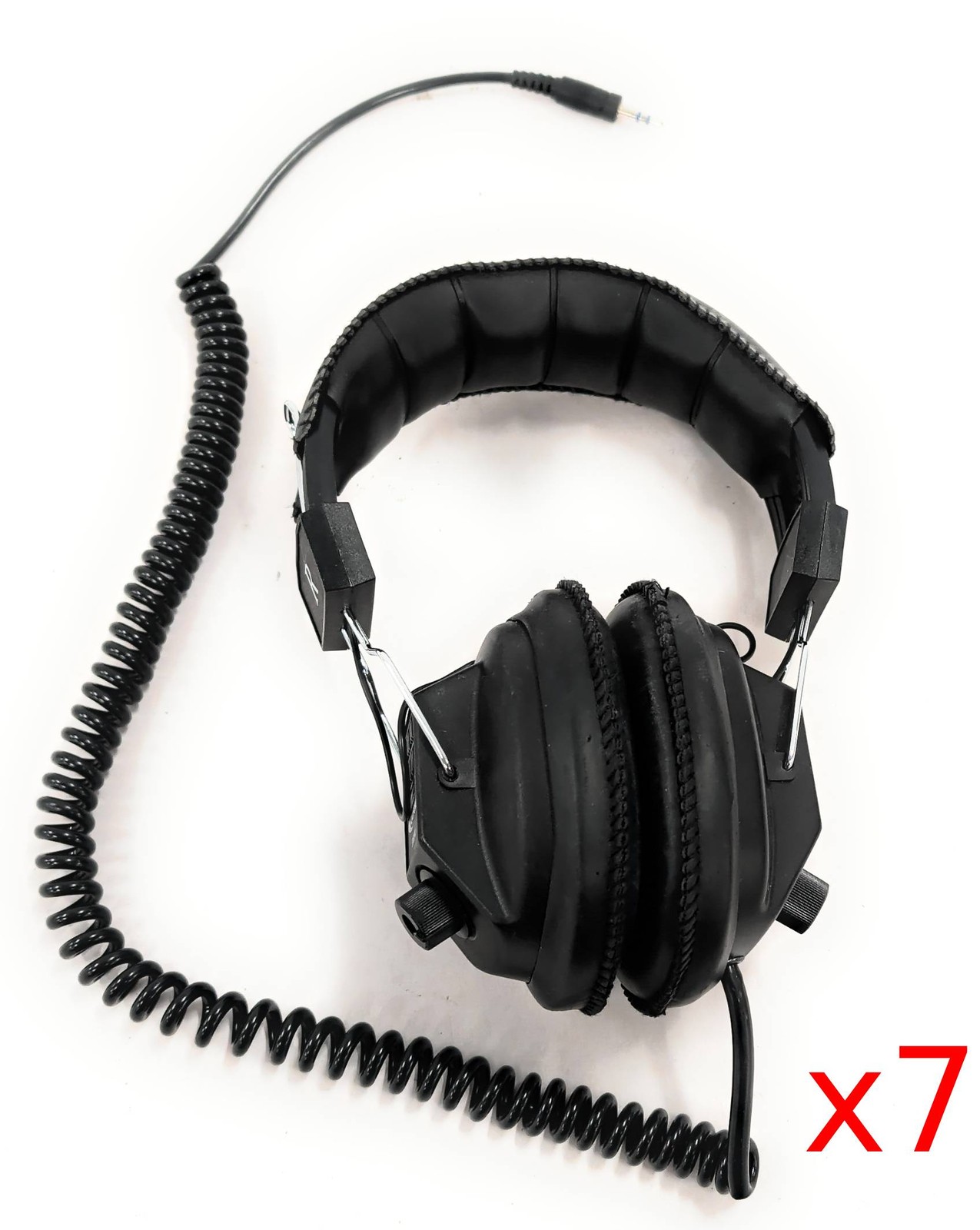 Lot of 7 Califone 3068AV 3.5mm Plug Switchable Stereo/Mono Corded Headphones