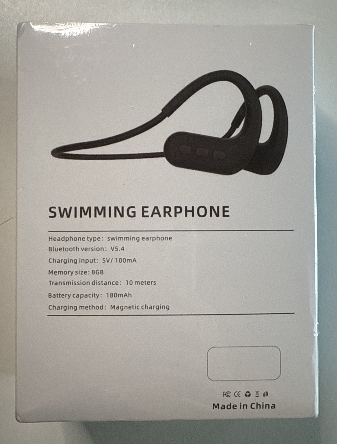 Waterproof IPX8 Swimming Earbuds Bluetooth Earphones 8gb MP3 Player NEW