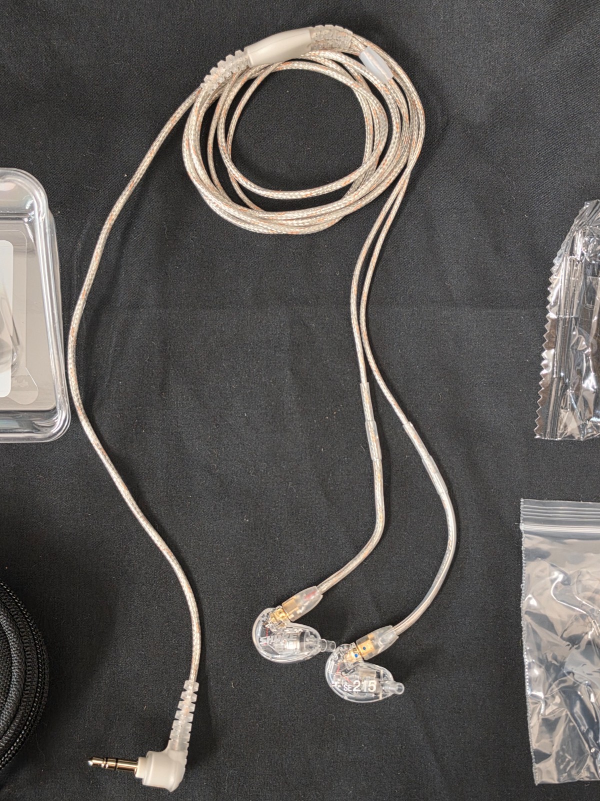 Shure SE215 Single Driver In-Ear Monitors, Clear
