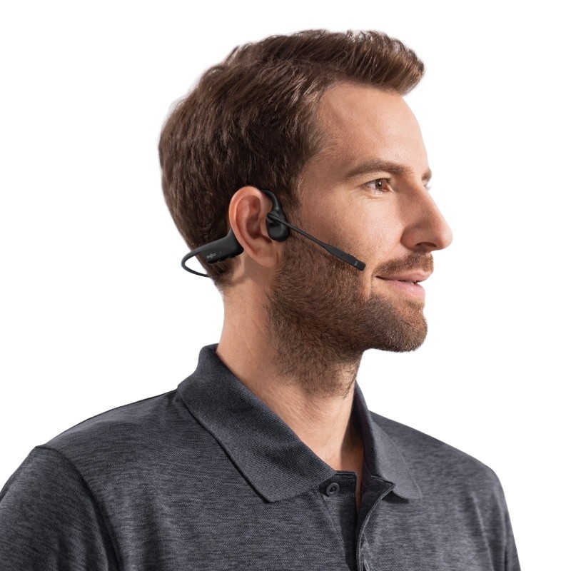 SHOKZ OpenComm 2 UC Stereo Bone Conduction Bluetooth Headset with Wireless US…