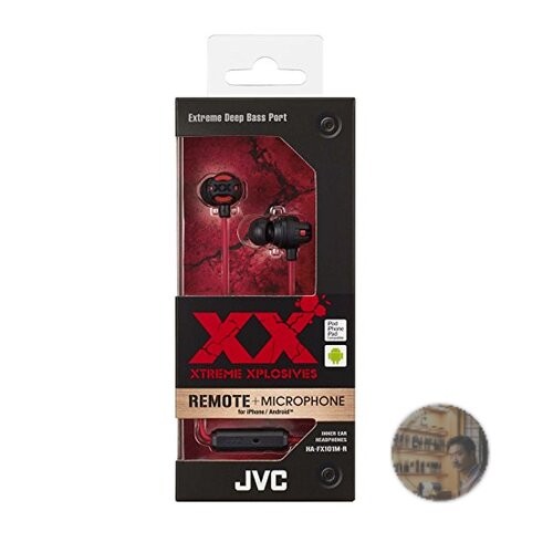 JVC Kenwood XX HA-FX101M-R Red In-Ear Headphones New