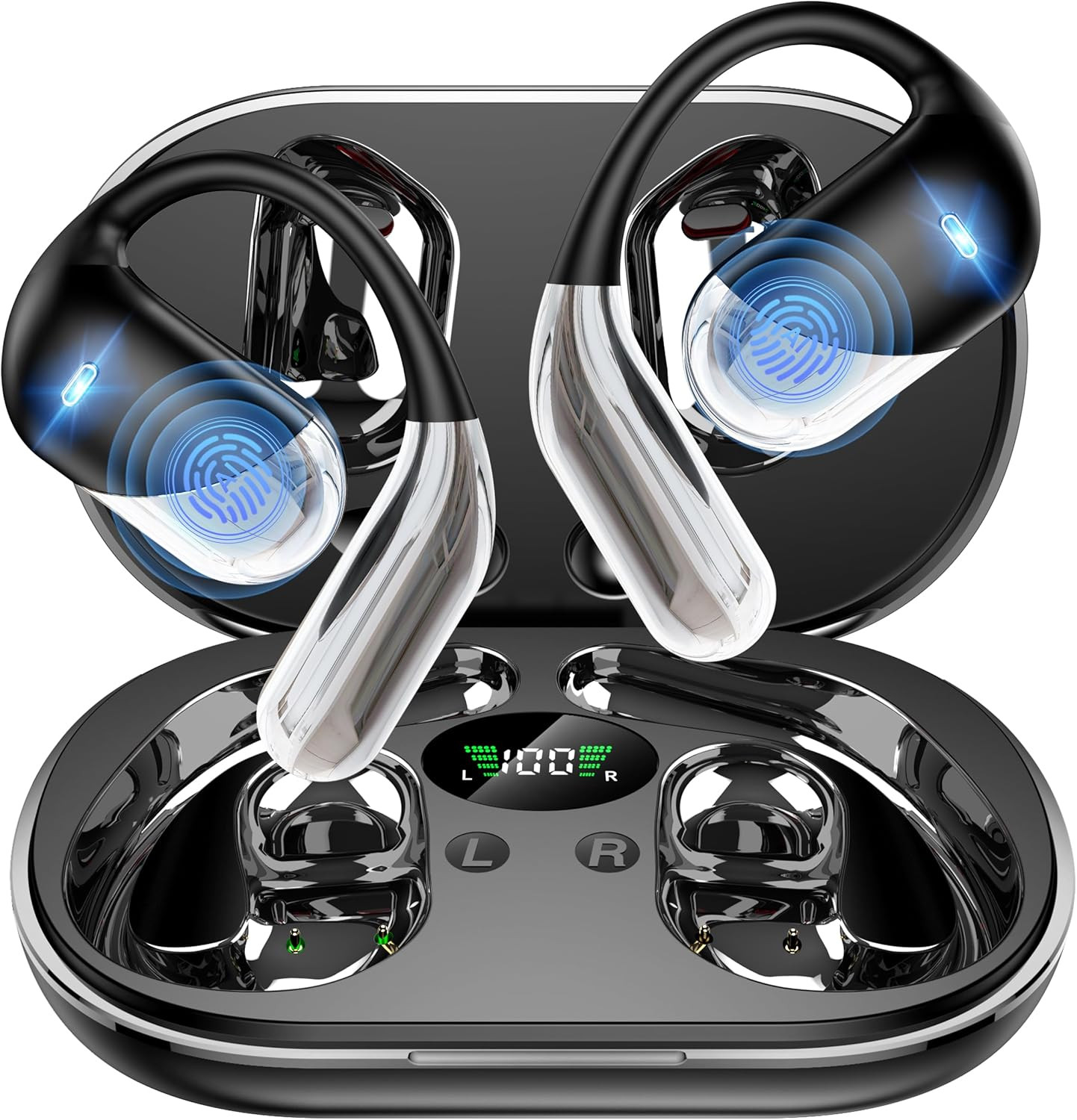 AI Translation Earbuds Real Time – H9 Instant Bluetooth 6.1 Translator: 198 Lang