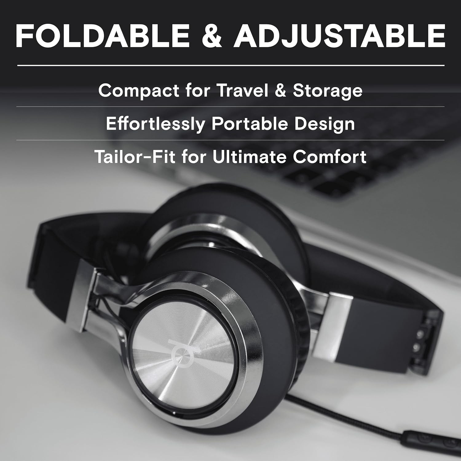 Wired Headphones with Microphone, Volume Control, Noise Isolating, On Ear
