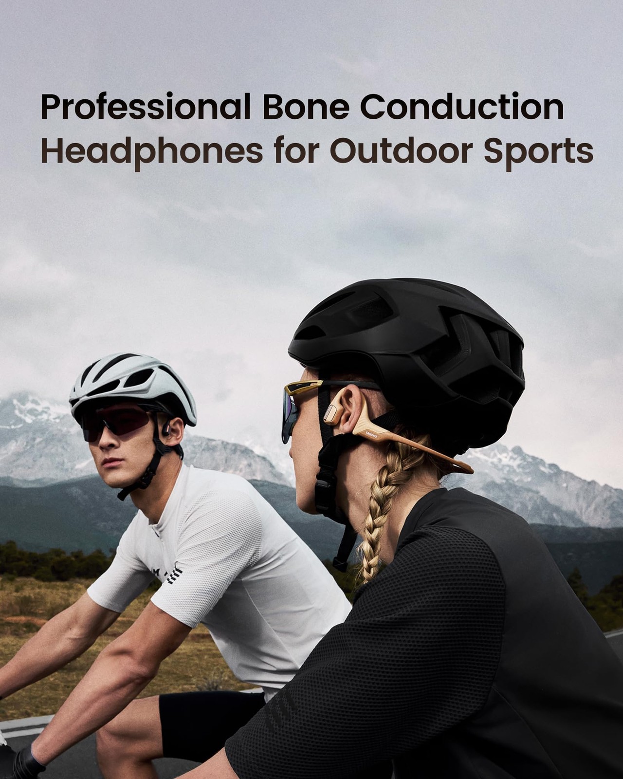 Purra Run Bone Conduction Sport Headphones, Open-Ear Bluetooth Headphones wit…