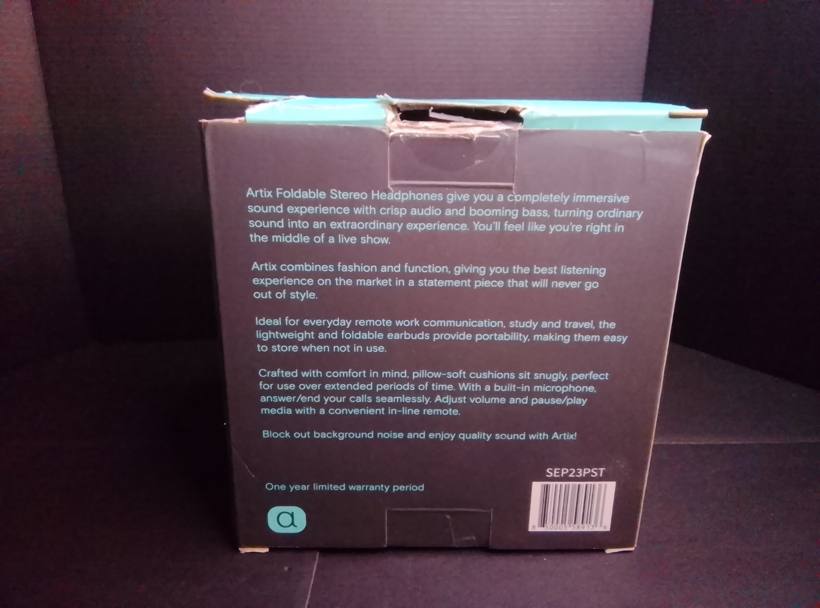 ARTIX CL750 On-Ear Headphones Wired with Mic — Noise Isolating Plug in Headphone