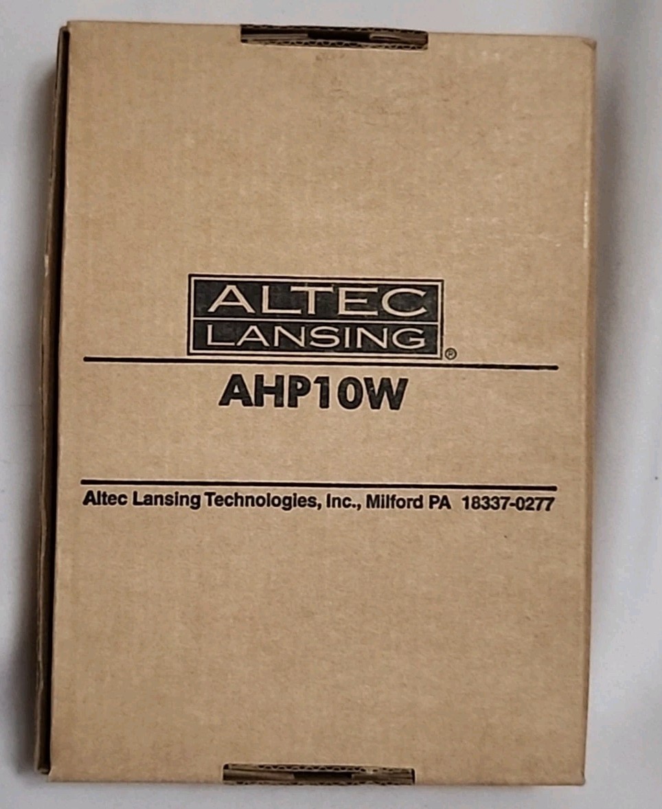 ALTEC LANSING AHP10W Personal Audio Stereo Headphones, PC, MP3, CD, Cassette…