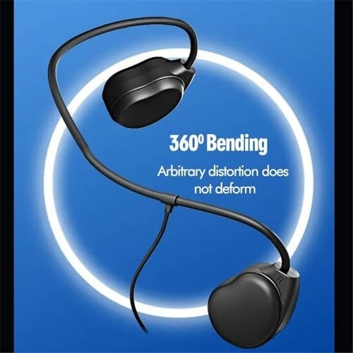 Air Conduction Open Ear Headphones 3.5Mm Wired Headphones & Built-In Microphone