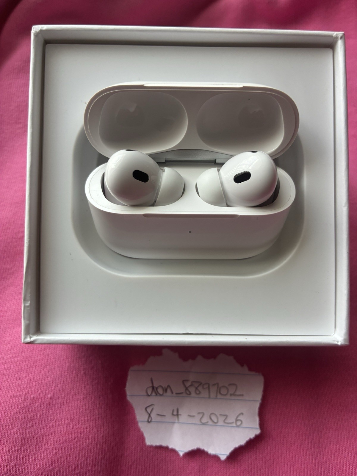 Apple AirPods Pro Wireless Bluetooth In-Ear Earbuds w/ Charging Case Box White