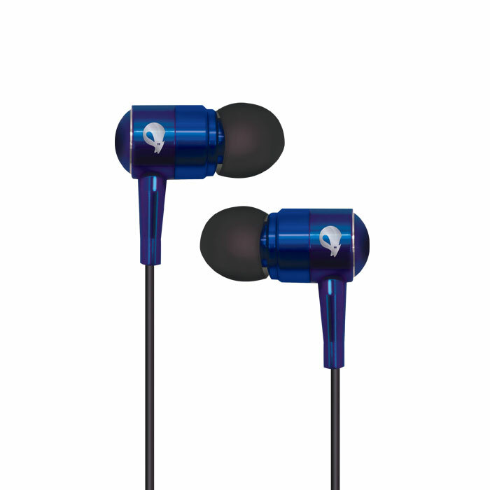 Spider USA Earbuds Sapphire Series Earphone MIC Remote US Seller Blue SPEB111