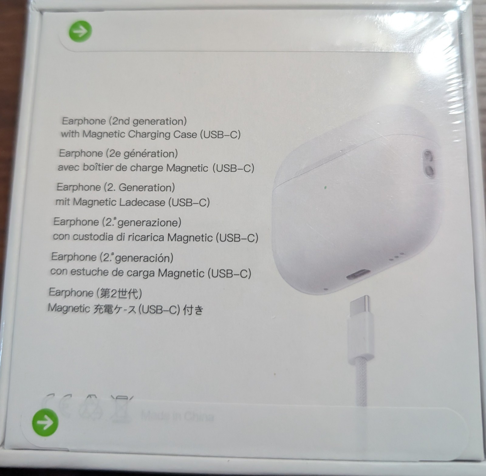 Generic EarPods Active Noise Cancellation USB-C Case White