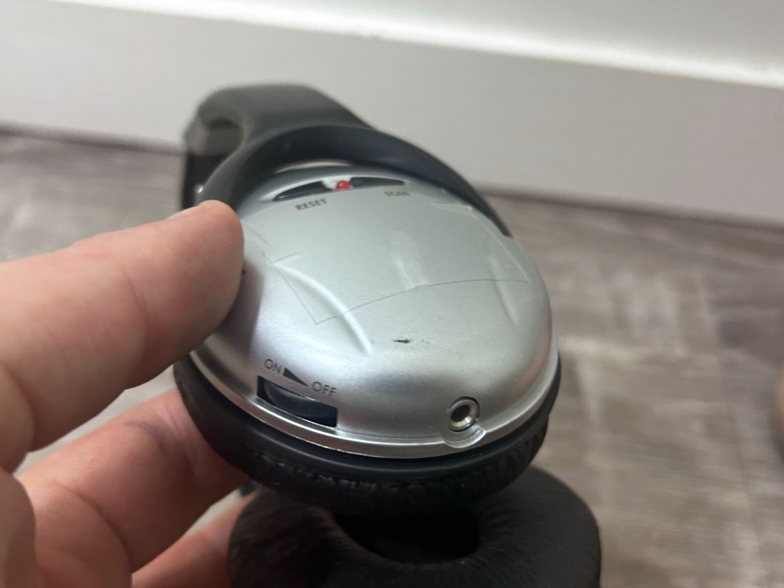 SoundLogic 4 In 1 Wireless Headphones Over The Head Black Silver