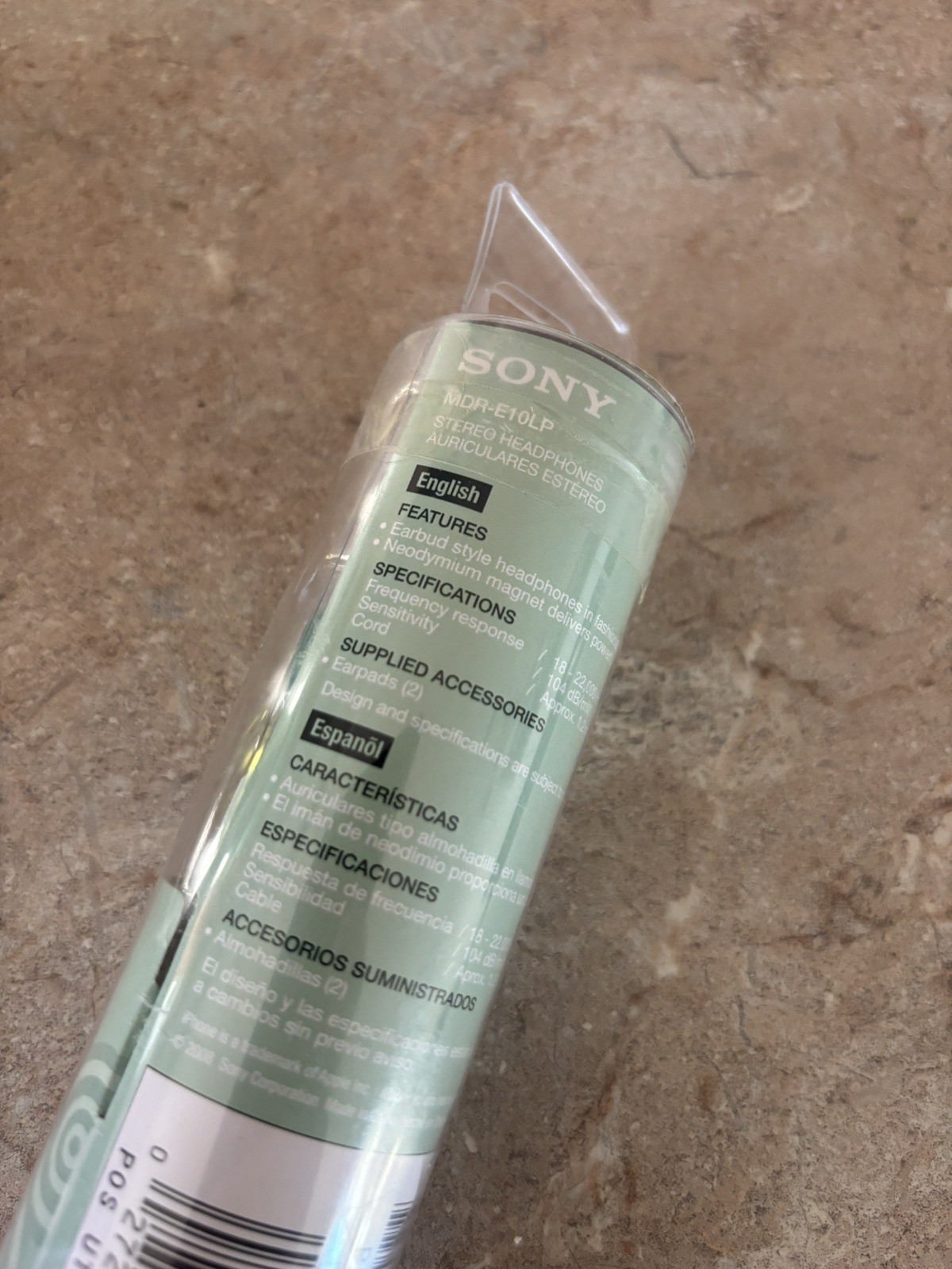 Sony MDR-E10LP in-ear Stereo Music Headphones Earbuds New Sealed OEM