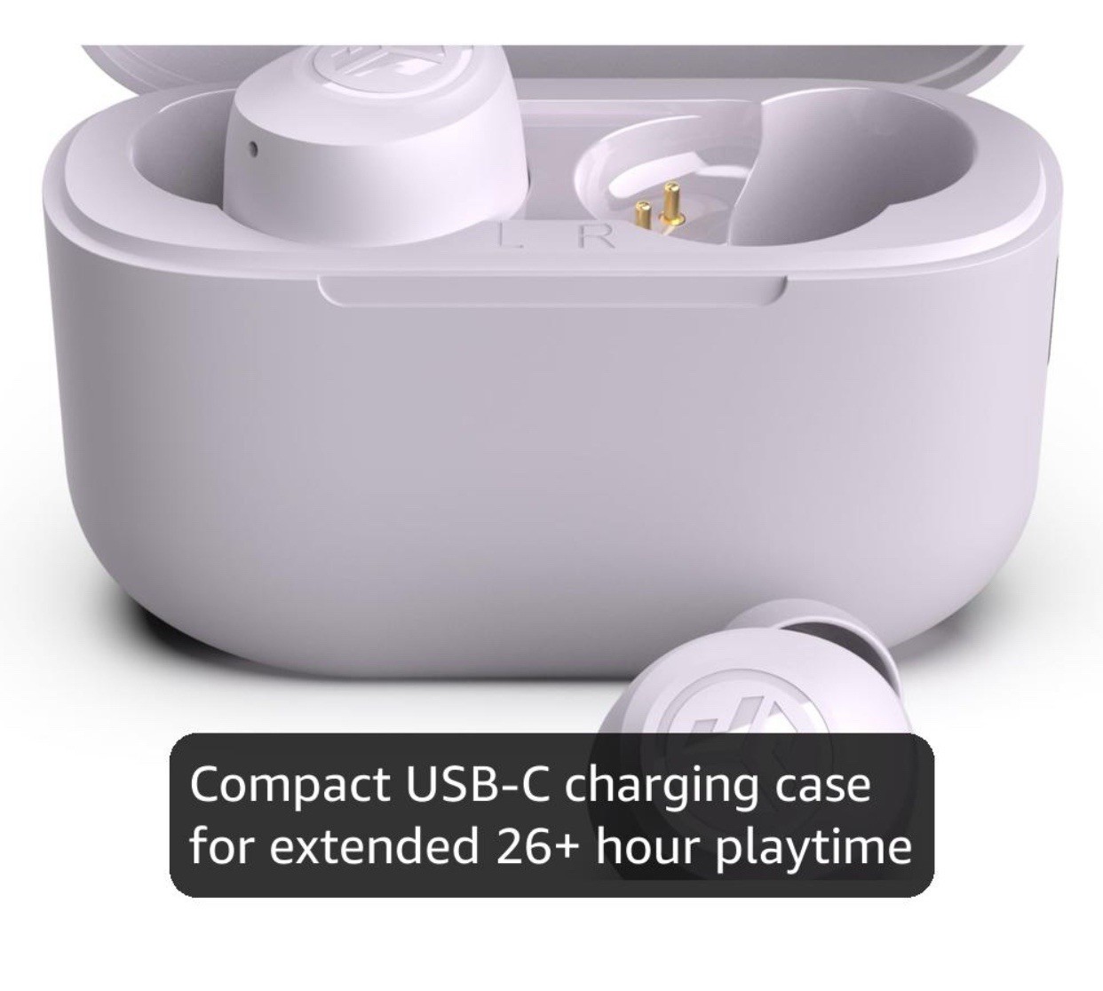 JLab GO Air POP True Wireless In-Ear Headphones-35+ Hour Playtime Earbuds.