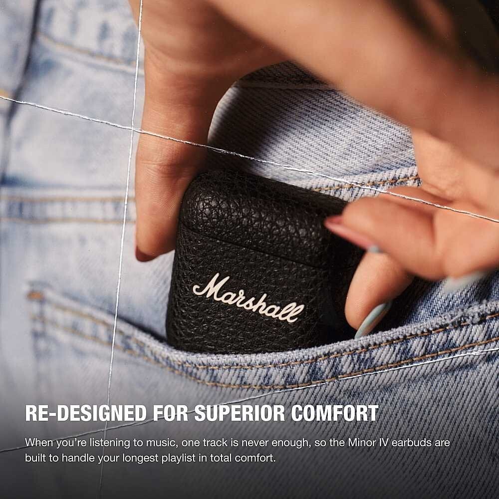 Marshall Minor IV Wireless Earbuds (Black)