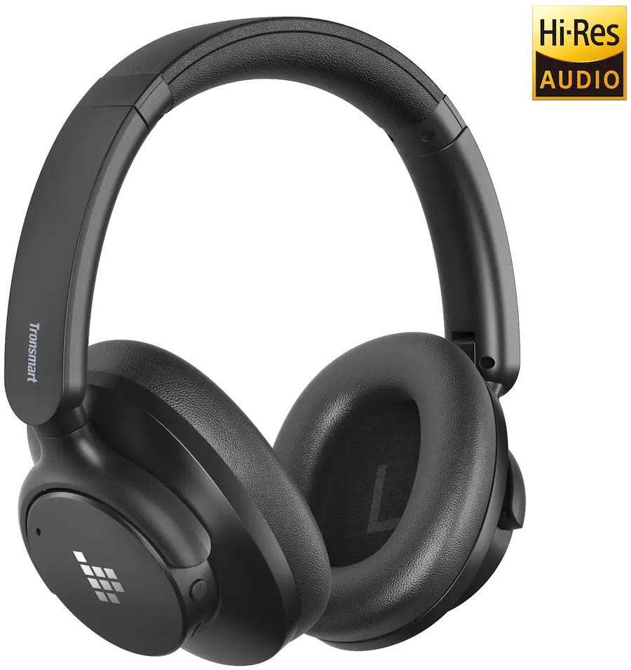 Tronsmart Q20S Headphones Wireless Over-Ear Heads Active Noise Cancelling Audio