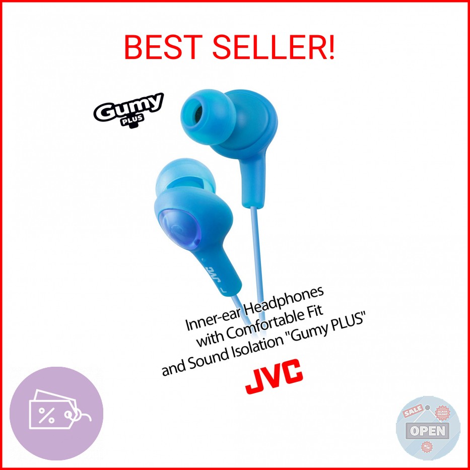 JVC HAFX5W Gumy Plus Inner Ear Headphones (White)