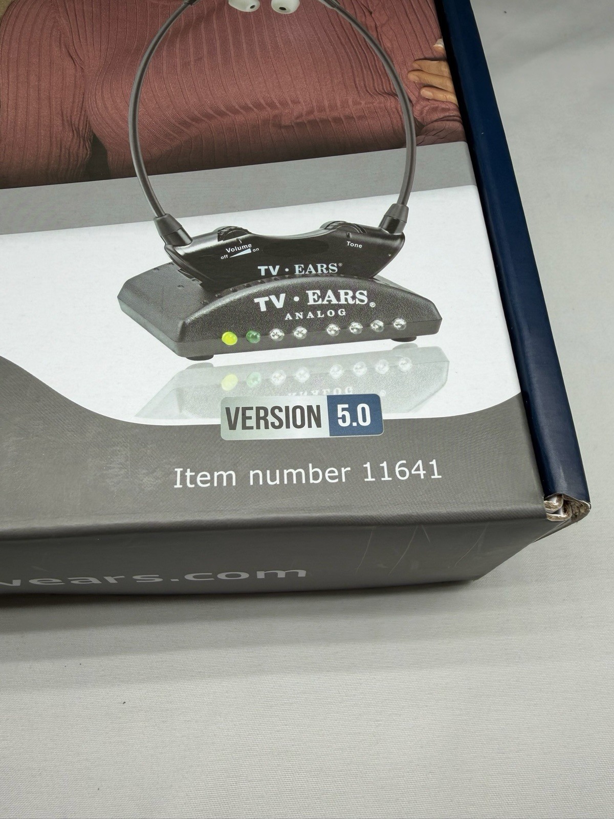 TV Ears Wireless Black Version 5.0 Item #11641 Voice Clarifying Listening