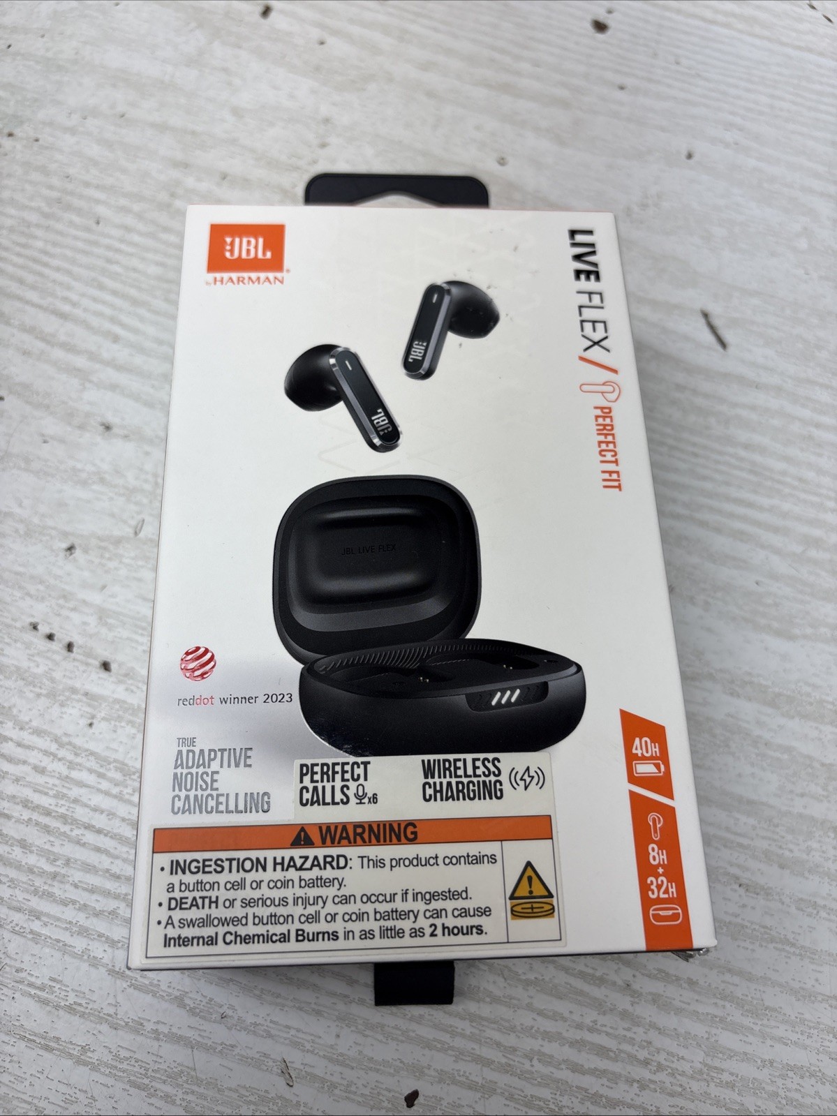 JBL Live Flex ANC True Wireless Earbuds – Black A54