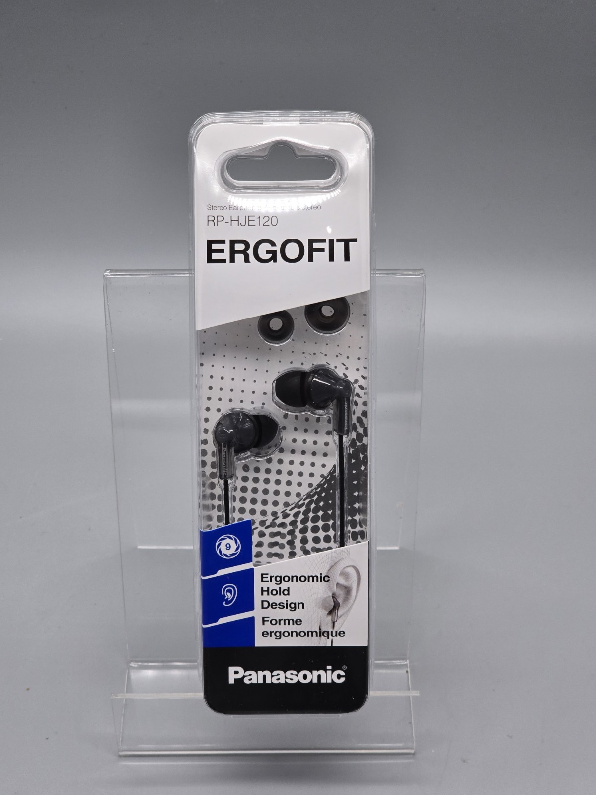 Panasonic ErgoFit Wired Earbuds Headphones 3.5mm jack RP-HJR120 Black NEW