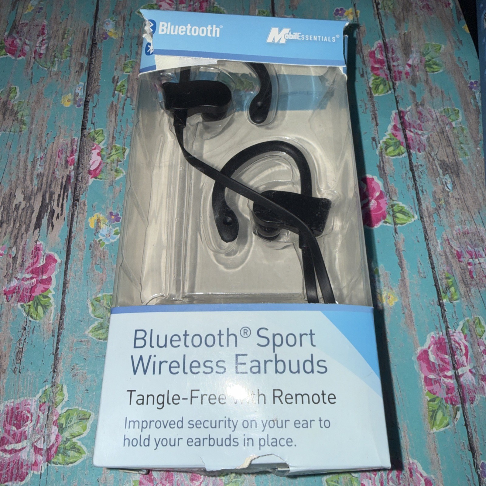 Mobile Essentials Bluetooth Sport Wireless Earbuds Damaged Box