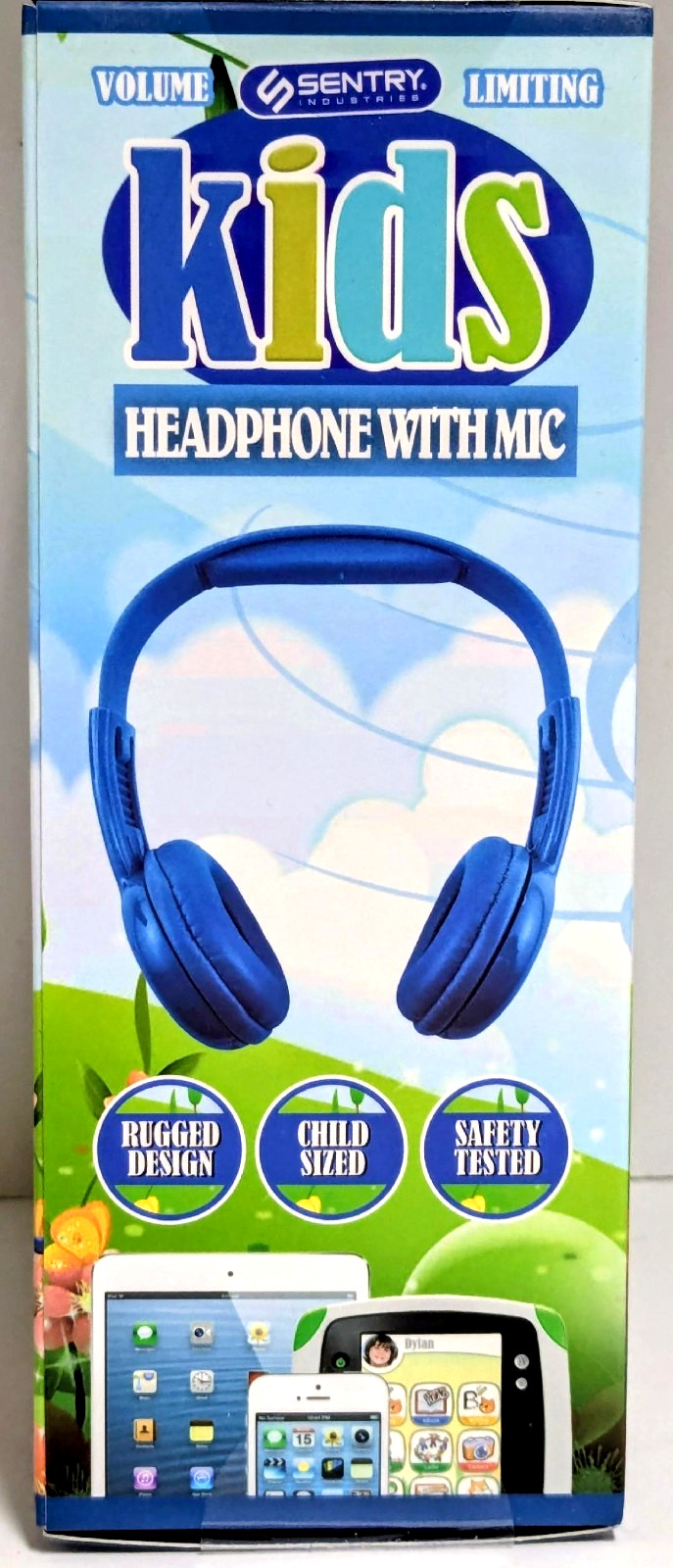 Sentry Kids Child Safe Headphones with Mic with Volume Limiting Control – NEW