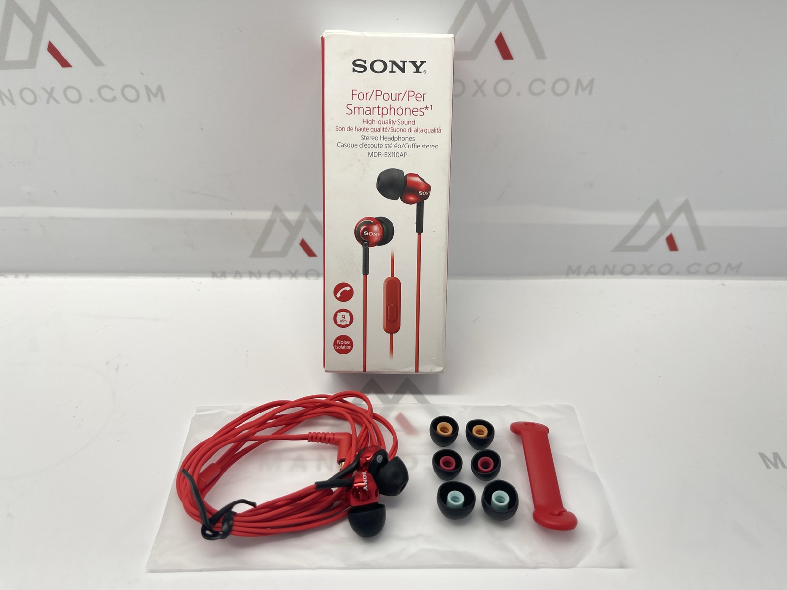 Sony Deep Bass Earphones with Smartphone Control and Mic – Metallic Re