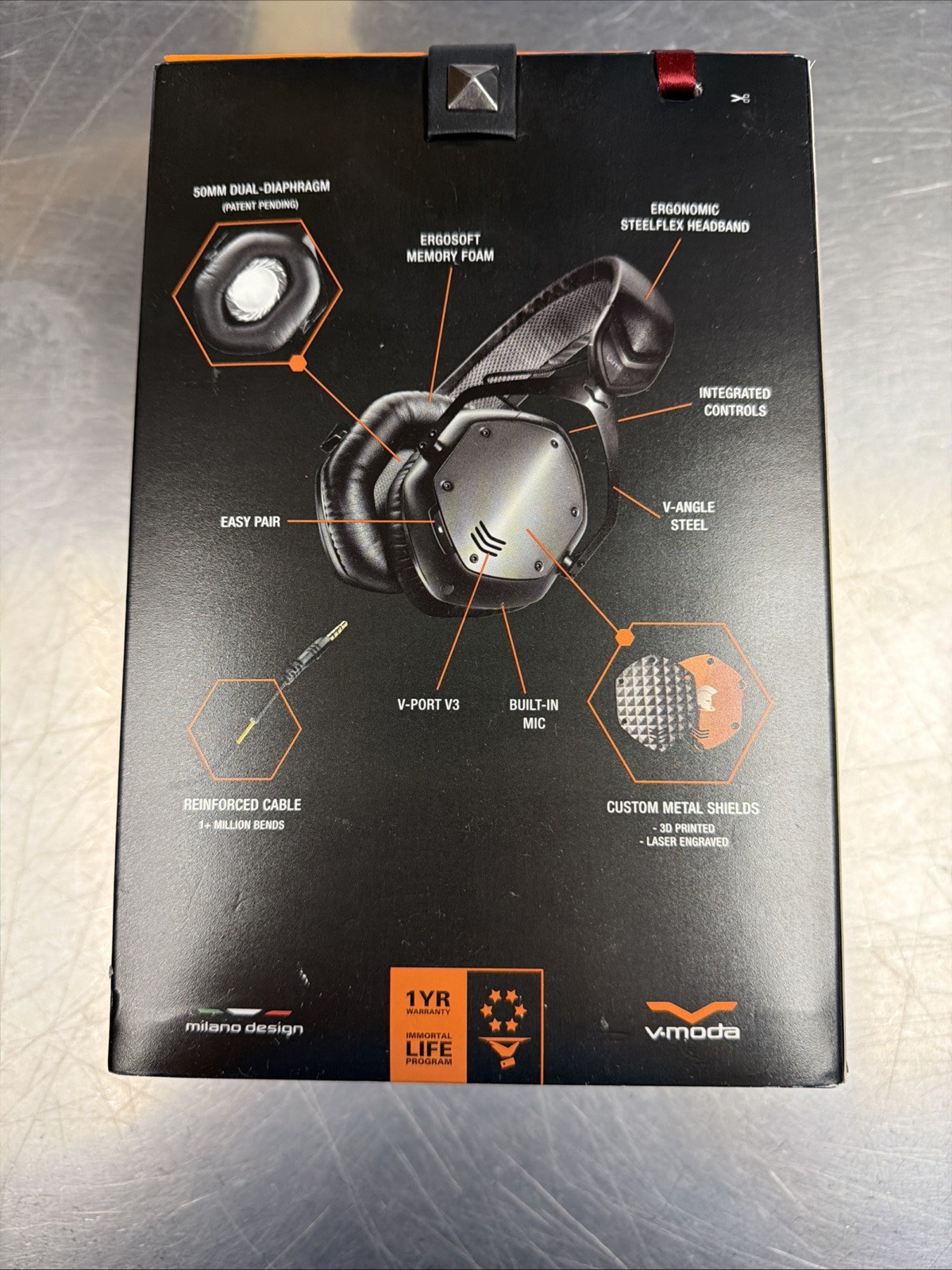 V-MODA Crossfade LP Headband Headphones – Black