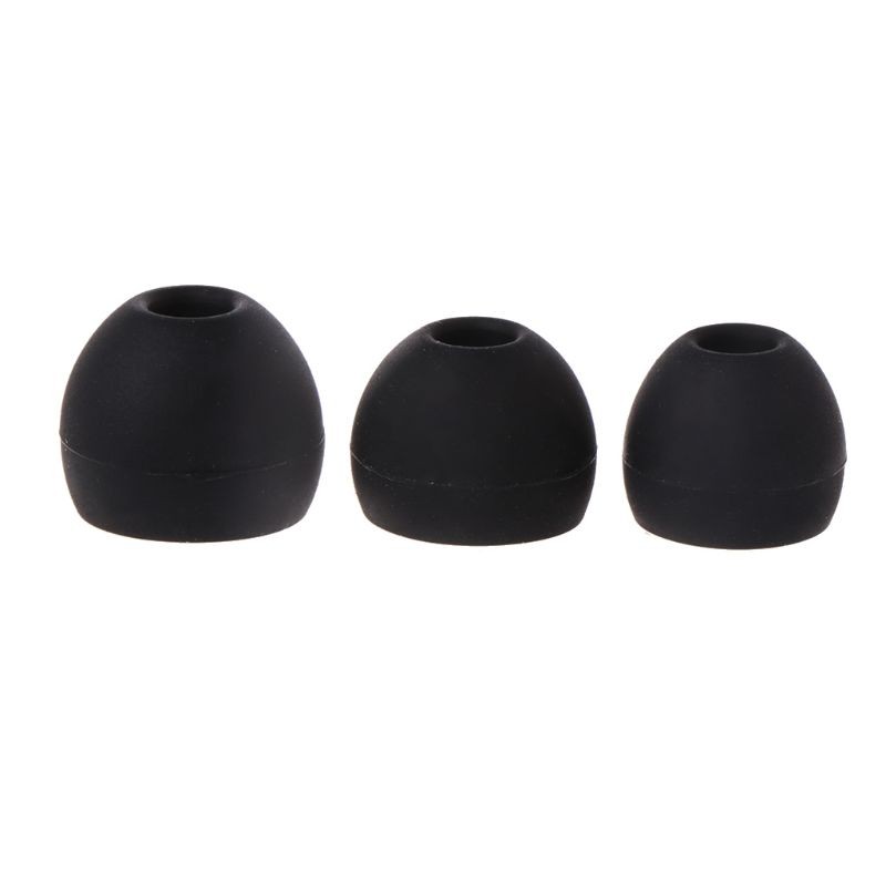 6 Pairs(S/for M/L) Soft Silicone Replacement Eartips Earbuds for Earphone Headph
