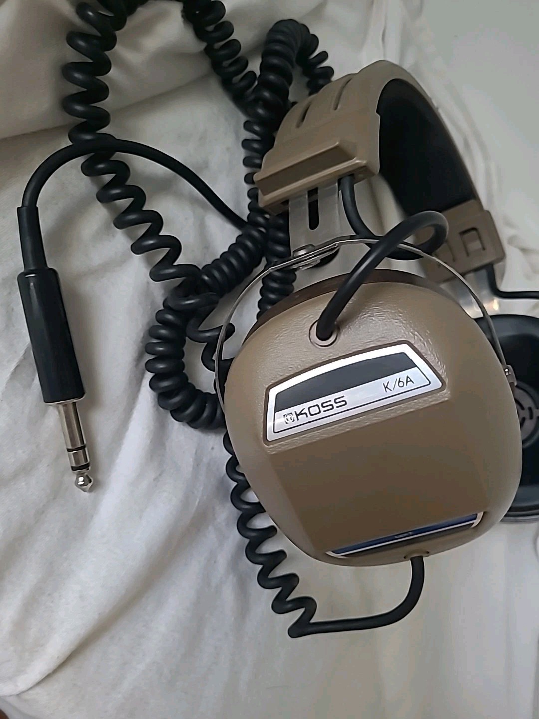 Koss K/6A Dynamic Stereophone Headphones 1/4″, vintage & tested