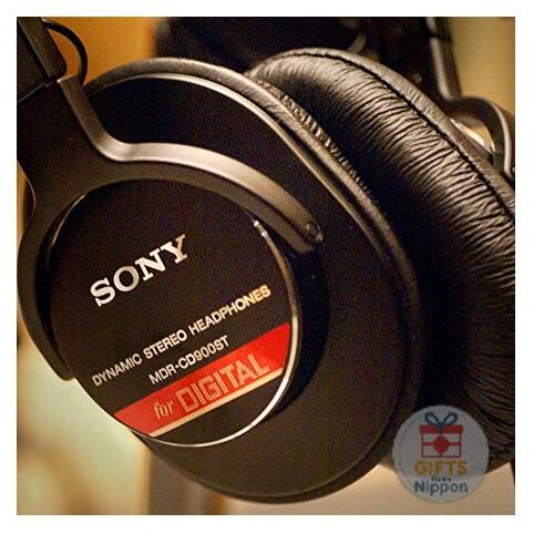 Sony MDR-CD900ST Wired Closed-Back Studio Monitor Headphones Black Used