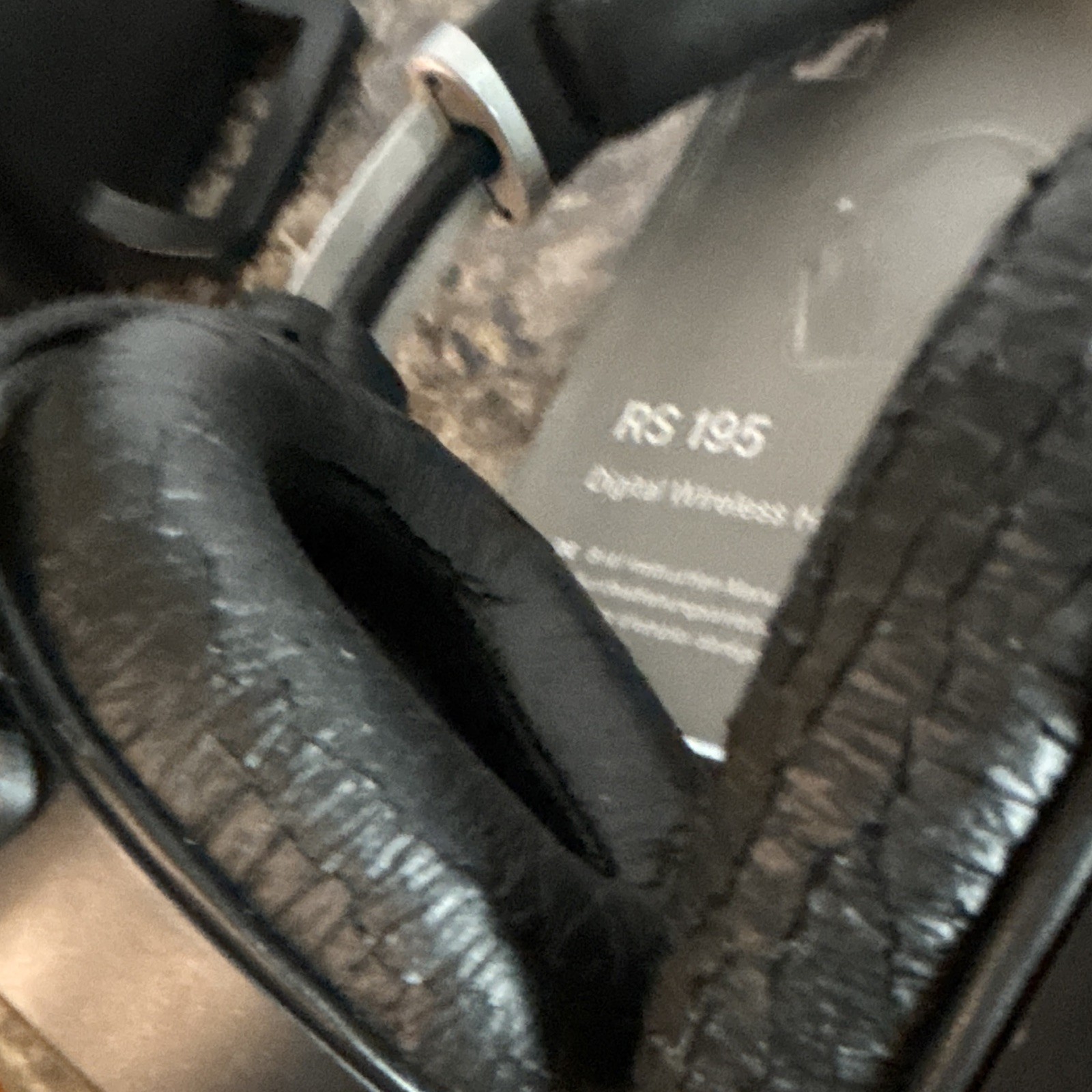 Sennheiser RS 195 RF Wireless Rechargeable Over-Ear TV Headphones, Black