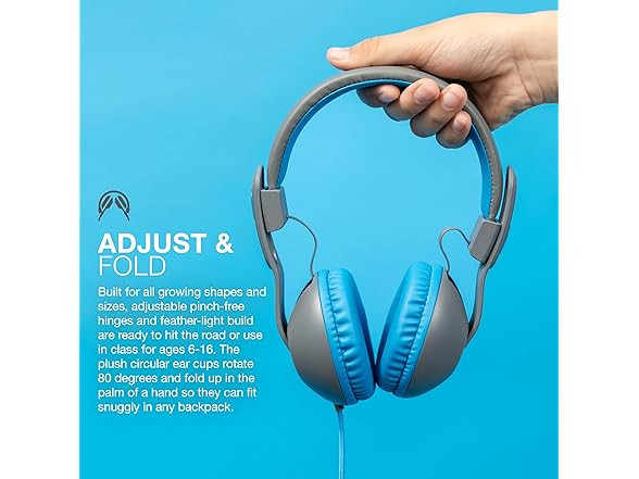 JLab JBuddies Studio 2 Kids On-Ear PINK Kids Wired Headphones w/ Mic NEW !!!