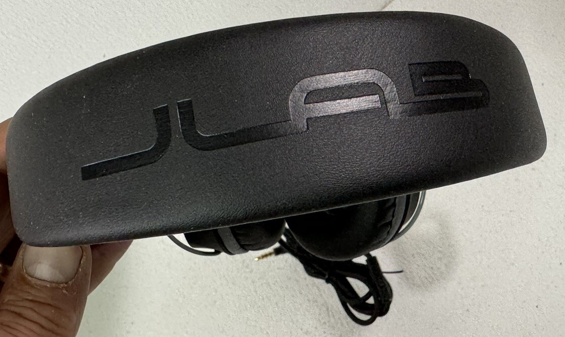 JLAB NEON ON EAR WIRED HEADPHONES BLACK COLOR – NEW