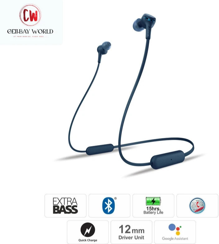 Sony Wi-XB400 {Blue} In-Ear Extra Bass Wireless Bluetooth Headphone || BRAND NEW