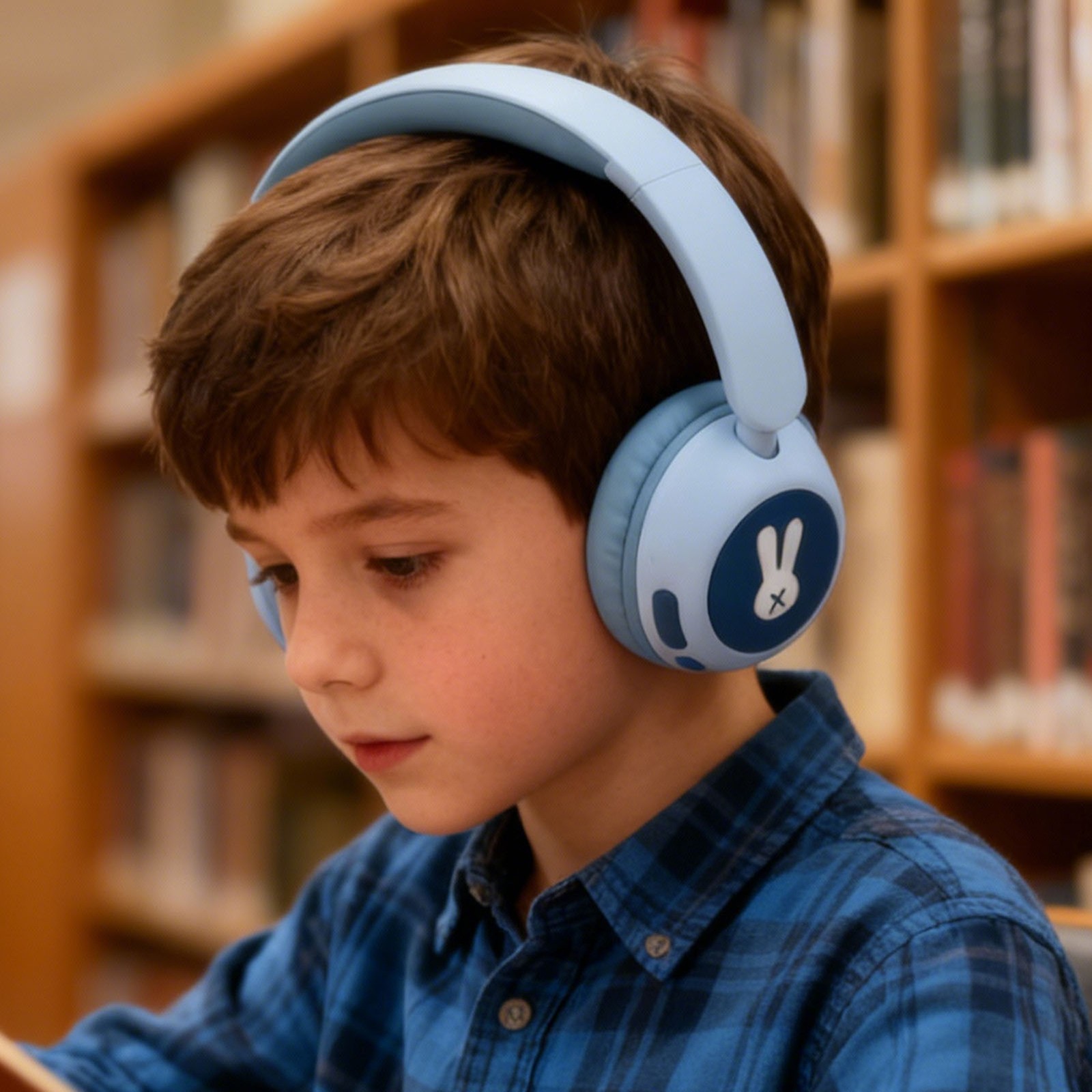 Kids Bluetooth Headphones Colorful LED Lights BT6.0 Wireless Wired 85/103dB JYRW