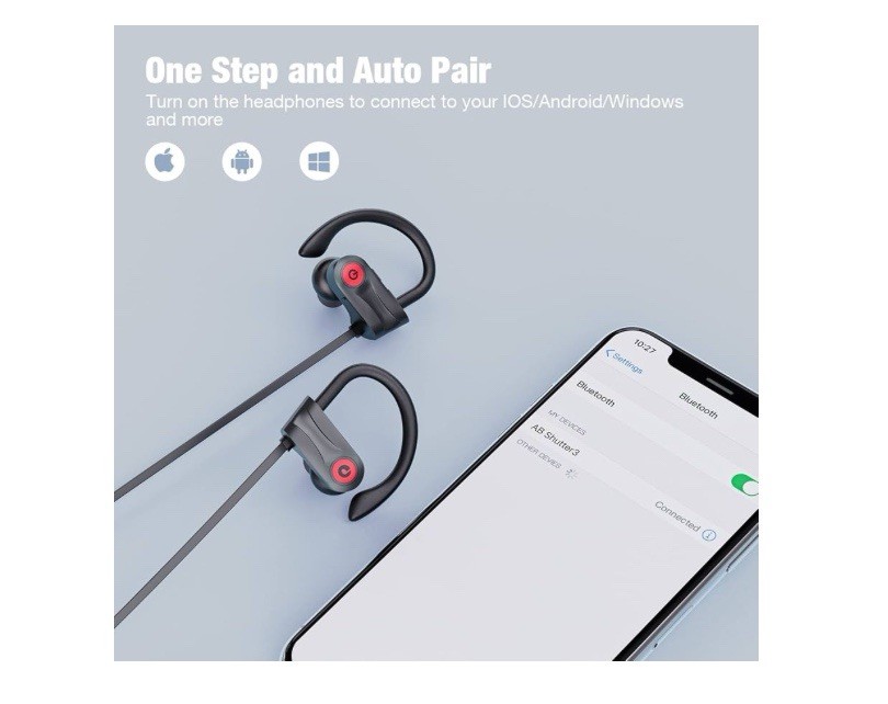 Boean Bluetooth Headphones, Wireless Headphones with 16 Hours Playtime Bluetooth