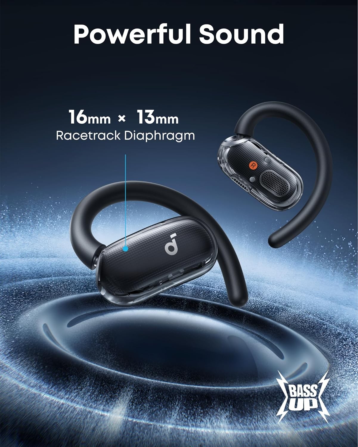 Soundcore V40i, Open-Ear Headphones, 4 Adjustable Positions for Every Ear size
