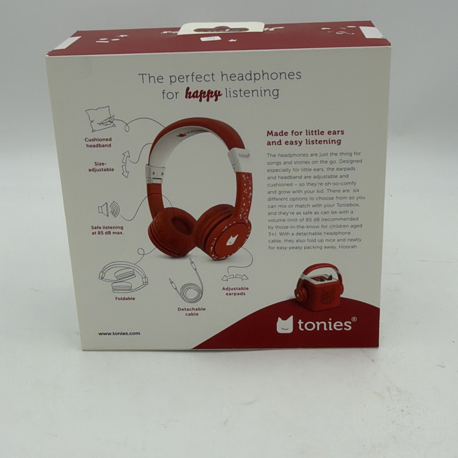 Red Headphones For Kids-Toniebox NEW!
