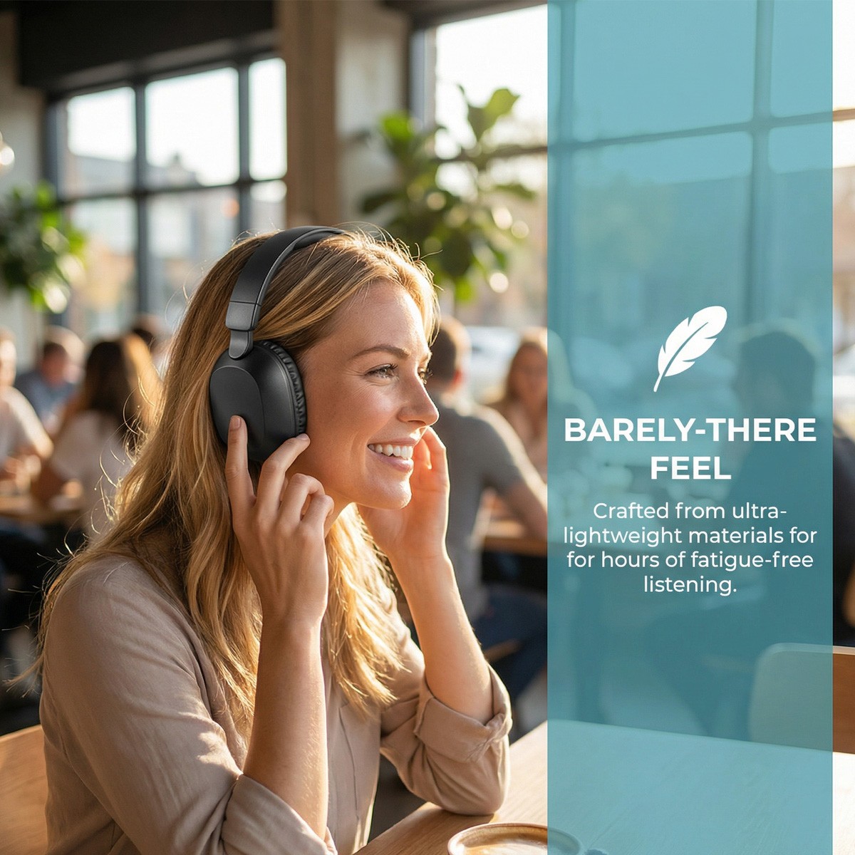 Over-Ear Bluetooth Headphones Wireless Stereo Hi-Fi Sound Rechargeable Headset