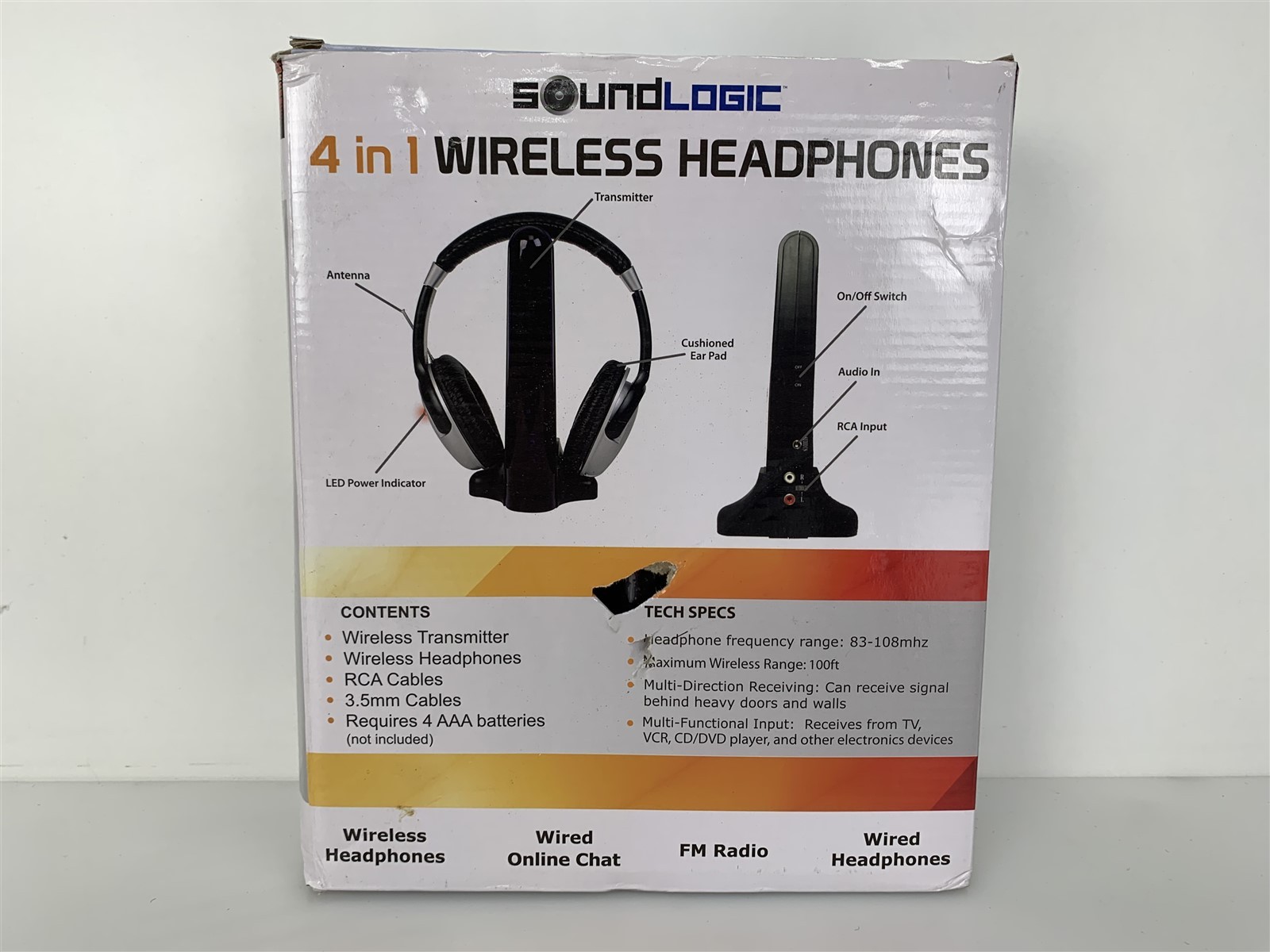 SoundLogic 4 In 1 Wireless Headphones